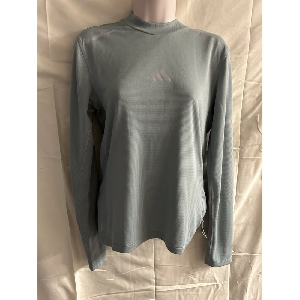 New Small Adidas Running Top Slim Fit #1806*8 Lite Olive (dd)